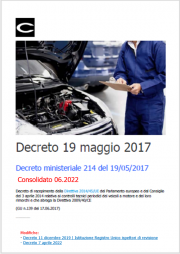 Decreto ministeriale protocollo 214 del 19/05/2017