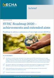 SVHC Roadmap 2020 - Risultati ed obiettivi