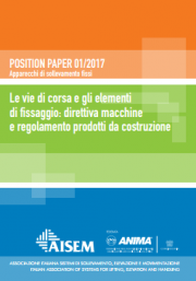 Vie di corsa ed elementi di fissaggio: DM e CPR