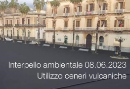 Interpello ambientale 08.06.2023 - Utilizzo ceneri vulcaniche