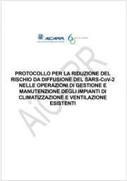 AiCARR Protocollo manutenzione impianti climatizzazione COVID-19 AiCARR Protocollo manutenzione impianti climatizzazione COVID-19