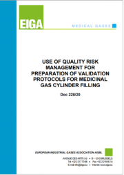 EIGA | Quality Risk Management for Medicinal Gas Cylinder Filling