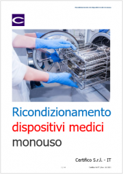 Ricondizionamento dispositivi medici monouso