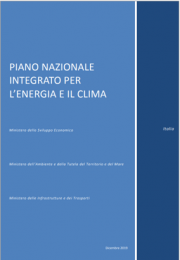 Piano Nazionale Integrato per l’Energia e il Clima 