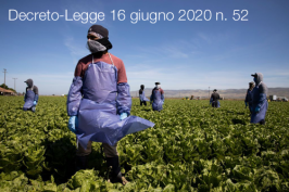 Decreto-Legge 16 giugno 2020 n. 52