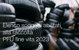 Elenco soggetti abilitati alla raccolta e gestione PFU fine vita anno 2023