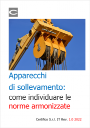 Apparecchi di sollevamento: come individuare le norme armonizzate