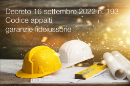 Decreto 16 settembre 2022 n. 193 Decreto 16 settembre 2022 n. 193
