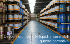 Depositi e/o rivendite liquidi infiammabili: quadro normativo