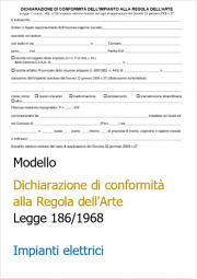 Dichiarazione di conformità alla Regola dell'Arte