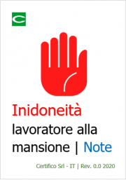 Inidoneità del lavoratore alla mansione | Note Inidoneità del lavoratore alla mansione | Note