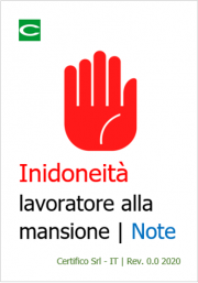 Inidoneità del lavoratore alla mansione | Note