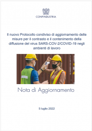 Nota illustrativa Protocollo di sicurezza Covid nei luoghi di lavoro 30.06.2022