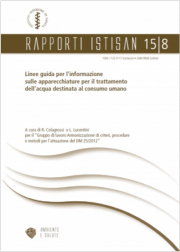 Linee guida informazione apparecchiature trattamento acqua consumo umano Linee guida informazione apparecchiature trattamento acqua consumo umano
