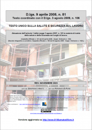 Testo Unico Sicurezza D.Lgs. 81/2008 - 11.2023 Testo Unico Sicurezza D.Lgs. 81/2008 - 11.2023