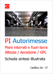 PI Autorimesse: Piani interrati e fuori terra / Altezze / Aerazione / GPL