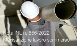 Nota INL n. 856/2022 del 20 aprile 2022 