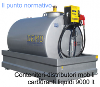 Contenitori-distributori mobili carburanti liquidi 9000 lt