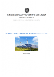 Relazione Annuale sulla Situazione energetica nazionale anno 2021