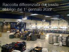 Raccolta differenziata del tessile: obbligo dal 1° gennaio 2022