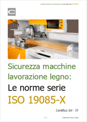 Sicurezza macchine lavorazione legno: le norme della serie ISO 19085-X