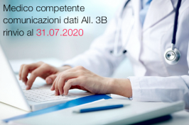 Medico competente comunicazioni dati All. 3B rinvio al 31.07.2020 Medico competente comunicazioni dati All. 3B rinvio al 31.07.2020