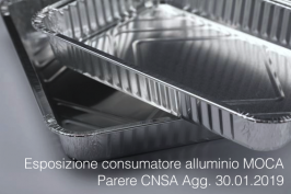 Esposizione consumatore alluminio contatto alimentare | Agg. 30.01.2019 Esposizione consumatore alluminio contatto alimentare | Agg. 30.01.2019