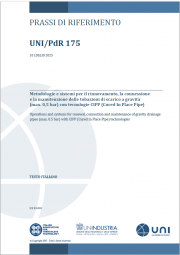 UNI/PdR 175:2025 / Metodologie manutenzione delle tubazioni di scarico a gravità con tecnologie CIPP UNI/PdR 175:2025 / Metodologie manutenzione delle tubazioni di scarico a gravità con tecnologie CIPP