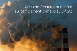 Accordo Conferenza di Lima sui cambiamenti climatici - (COP 20) Accordo Conferenza di Lima sui cambiamenti climatici - (COP 20)