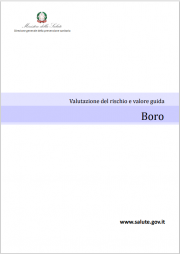 Valutazione del rischio e valore guida acque - Boro