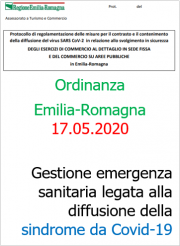 Ordinanza Emilia-Romagna del 17.05.2020 Ordinanza Emilia-Romagna del 17.05.2020