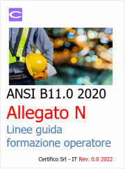 ANSI B11.0 2020 | Allegato N - Linee guida formazione operatore