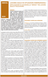 Lavoro agile in situazioni emergenziali Lavoro agile in situazioni emergenziali