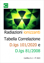 Radiazioni ionizzanti | Tabella Correlazione D.lgs 101/2020 e D.lgs 81/2008 Radiazioni ionizzanti | Tabella Correlazione D.lgs 101/2020 e D.lgs 81/2008