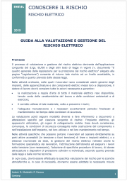 Guida valutazione e gestione del rischio elettrico - INAIL 2019