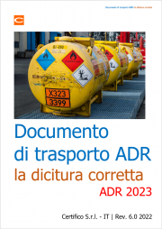 Documento di trasporto ADR: la dicitura corretta