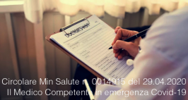 Circolare Min Salute n. 0014915 del 29.04.2020