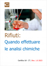 Rifiuti: Quando effettuare le analisi di laboratorio 