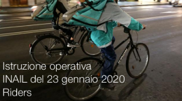 Istruzione operativa INAIL del 23 gennaio 2020 | Riders