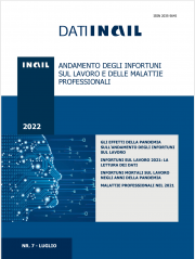 Dati INAIL 07/2022 - Andamento infortuni sul lavoro e malattie professionali