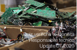 Quiz verifiche di idoneità del Responsabile tecnico | Update 07.2020 Quiz verifiche di idoneità del Responsabile tecnico | Update 07.2020
