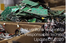 Quiz verifiche di idoneità del Responsabile tecnico | Update 07.2020