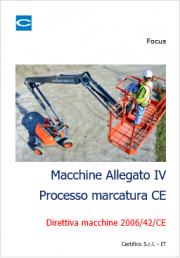 Macchine Allegato IV Processo marcatura CE