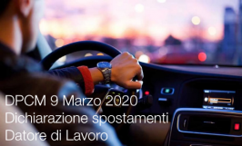 DPCM 9 Marzo 2020: dichiarazione spostamento Datore di Lavoro