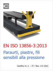 EN ISO 13856-3:2013 | Paraurti, piastre, fili sensibili alla pressione