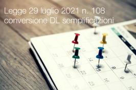 Legge 29 luglio 2021 n. 108 