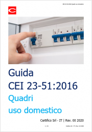 Guida CEI 23-51:2016 Quadri uso domestico