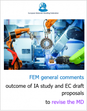 Position Paper FEM 2020 | Revisione direttiva macchine