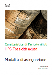 Rifiuti HP6 Tossicità acuta: modalità di assegnazione