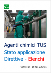 Agenti chimici TUS: Elenchi Sostanze Agenti chimici TUS: Elenchi Sostanze